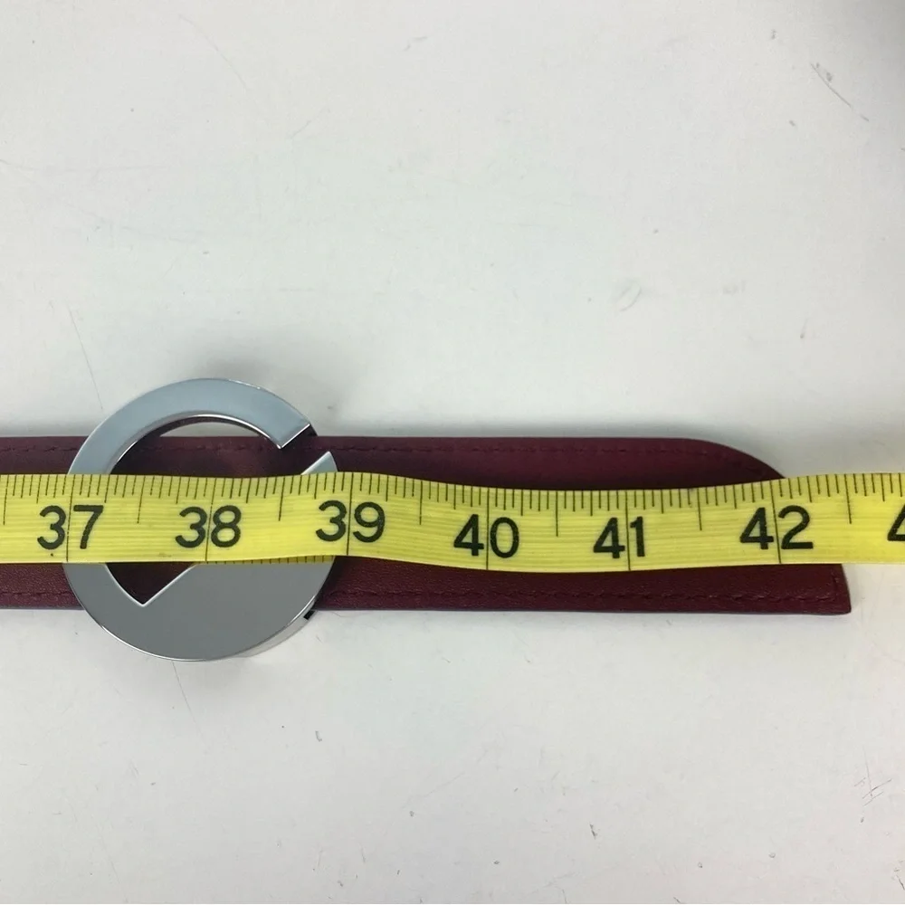 DOOZ Italian Leather Duo Belt - Reversible Cobalt/Burgundy
